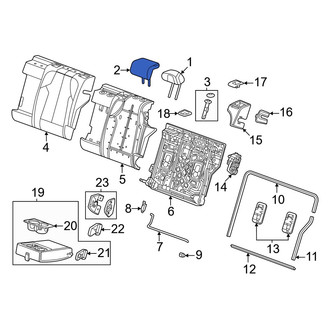 Honda OE - Rear Center Headrest