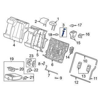 Honda OE - Rear Center Left Headrest Guide