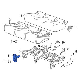 Honda OE - Rear Seat Track Cover