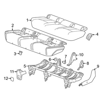 Honda OE - Seats & Tracks - Rear Seat Components (Seat Cushion)