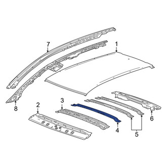 Honda OE - Center Roof Bow