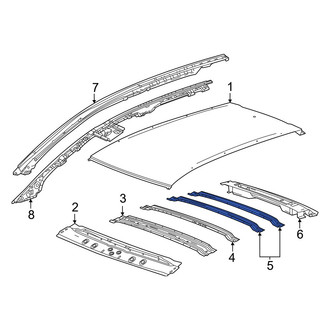 Honda OE - Rear Roof Bow