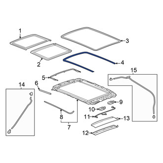 Honda OE - Inner Sunroof Seal