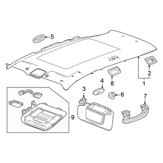 Honda OE - Roof - Interior Trim (With Panoramic), (Elite / Touring)