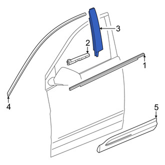 Honda OE - Front Left Door Applique