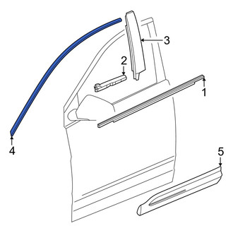 Honda OE - Front Left Door Reveal Molding