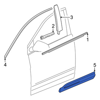 Honda OE - Front Left Door Molding