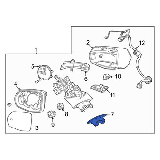 Honda OE - Front Right Door Mirror Gasket