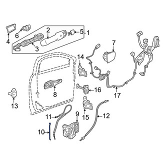 Honda OE - Front Door Lock Operating Rod
