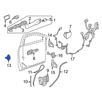 Honda OE - Front Door Lock Striker Plate