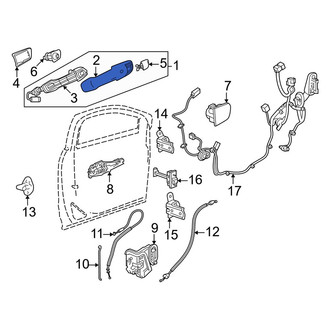 Honda OE - Front Left Exterior Door Handle Cover