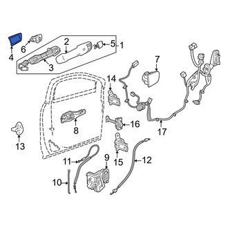 Honda OE - Rear Right Exterior Door Handle Gasket