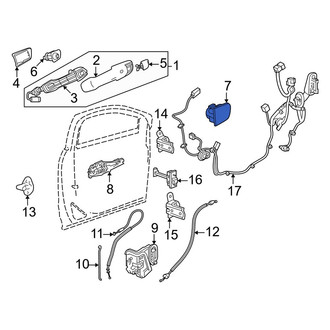 Honda OE - Front Left Exterior Door Handle Cover