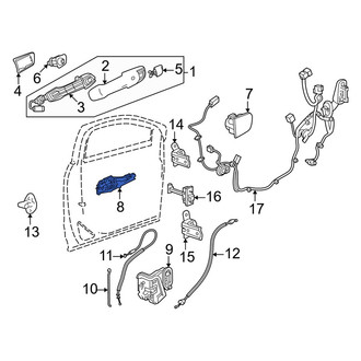 Honda OE - Front Left Exterior Door Handle Base