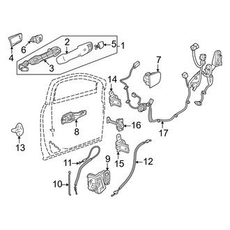 Honda OE - Rear Right Outer Exterior Door Handle