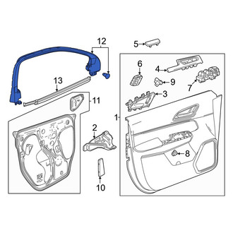 Honda OE - Front Left Door Window Molding