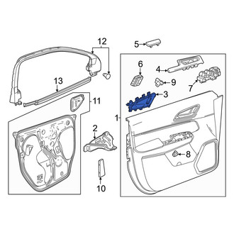 Honda OE - Front Left Inner Interior Door Handle