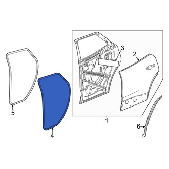 Honda OE - Rear Left Outer Door Seal