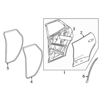 Honda OE - Rear Door - Door & Components