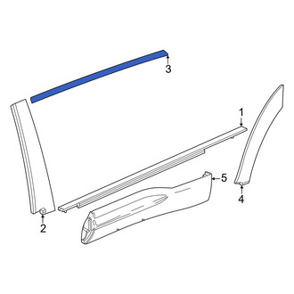 Honda OE - Rear Left Door Reveal Molding
