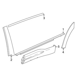 Honda OE - Rear Door - Exterior Trim