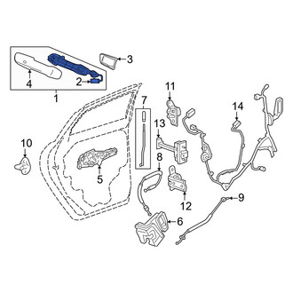 Honda OE - Rear Outer Exterior Door Handle