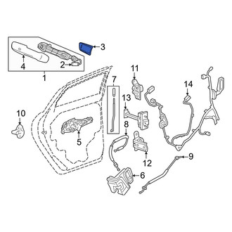 Honda OE - Front Right Exterior Door Handle Gasket