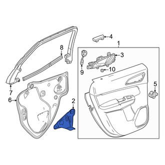 Honda OE - Rear Left Door Interior Trim Panel Bracket