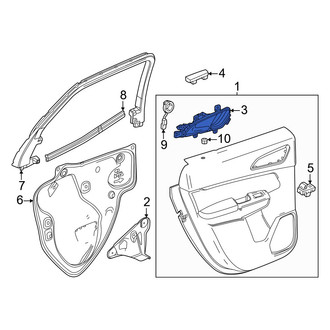 Honda OE - Front Left Inner Interior Door Handle
