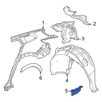 Honda OE - Rear Left Stone Deflector