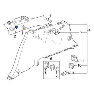 Honda OE - Front Quarter Panel Trim Cap