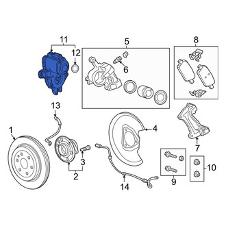 Honda OE - Rear Parking Brake Actuator