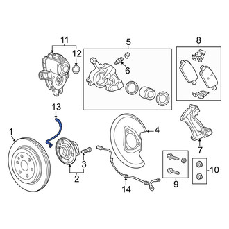 Honda OE - Rear Left Brake Hydraulic Hose