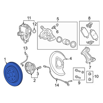 Honda OE - Rear Disc Brake Rotor