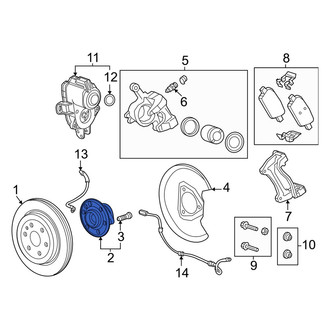 Honda OE - Rear Wheel Bearing and Hub Assembly