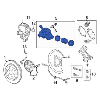 Honda OE - Rear Left Disc Brake Caliper