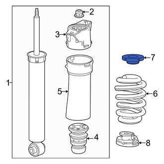 Honda OE - Rear Upper Coil Spring Insulator
