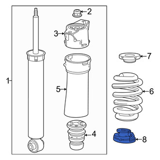 Honda OE - Rear Lower Coil Spring Insulator