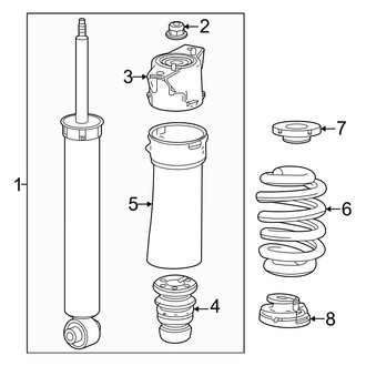 Honda OE - Rear Suspension - Shocks & Components (FWD)
