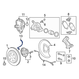 Honda OE - Rear Left Brake Hydraulic Hose