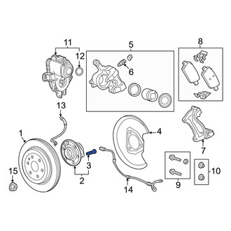 Honda OE - Front Wheel Lug Stud