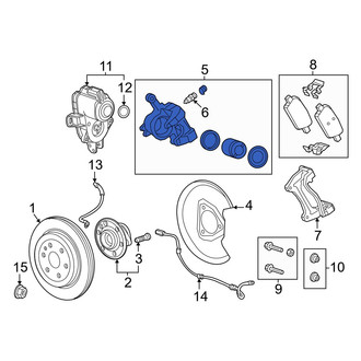 Honda OE - Rear Right Disc Brake Caliper
