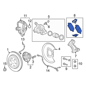 Honda OE - Rear Disc Brake Pad Set