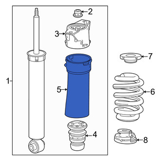 Honda OE - Rear Suspension Strut Bellows