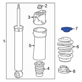 Honda OE - Rear Upper Coil Spring Insulator