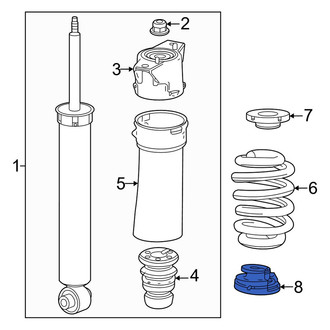 Honda OE - Rear Lower Coil Spring Insulator