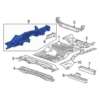 Honda OE - Rear Left Frame Side Member Assembly