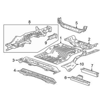 Honda OE - Rear Body & Floor - Floor & Rails