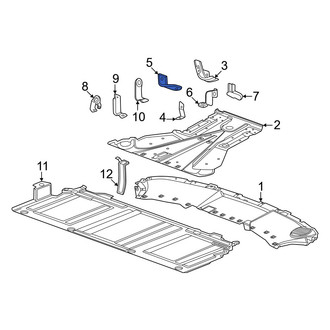 Honda OE - Rear Floor Pan Splash Shield Bracket