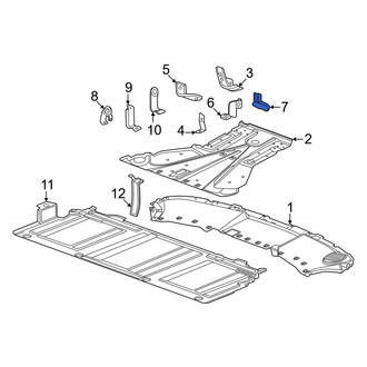 Honda OE - Rear Floor Pan Splash Shield Bracket